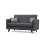 Atelier Del Sofa Polya - Sofá cama de 2 plazas Gris oscuro